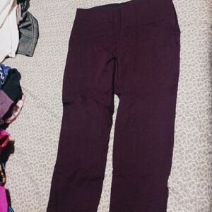 a new day Women's Straight Leg Pants - Deep Purple
